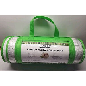 Bamboo Living Queen Maximum Support Bamboo Pillow - Memory Foam Hypoallergenic